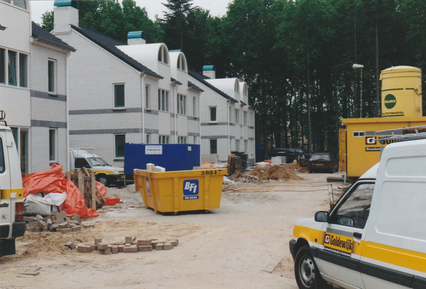 Wijhe, Krijtenberg. 1994. Nieuwbouw Krijtenbergerblok.